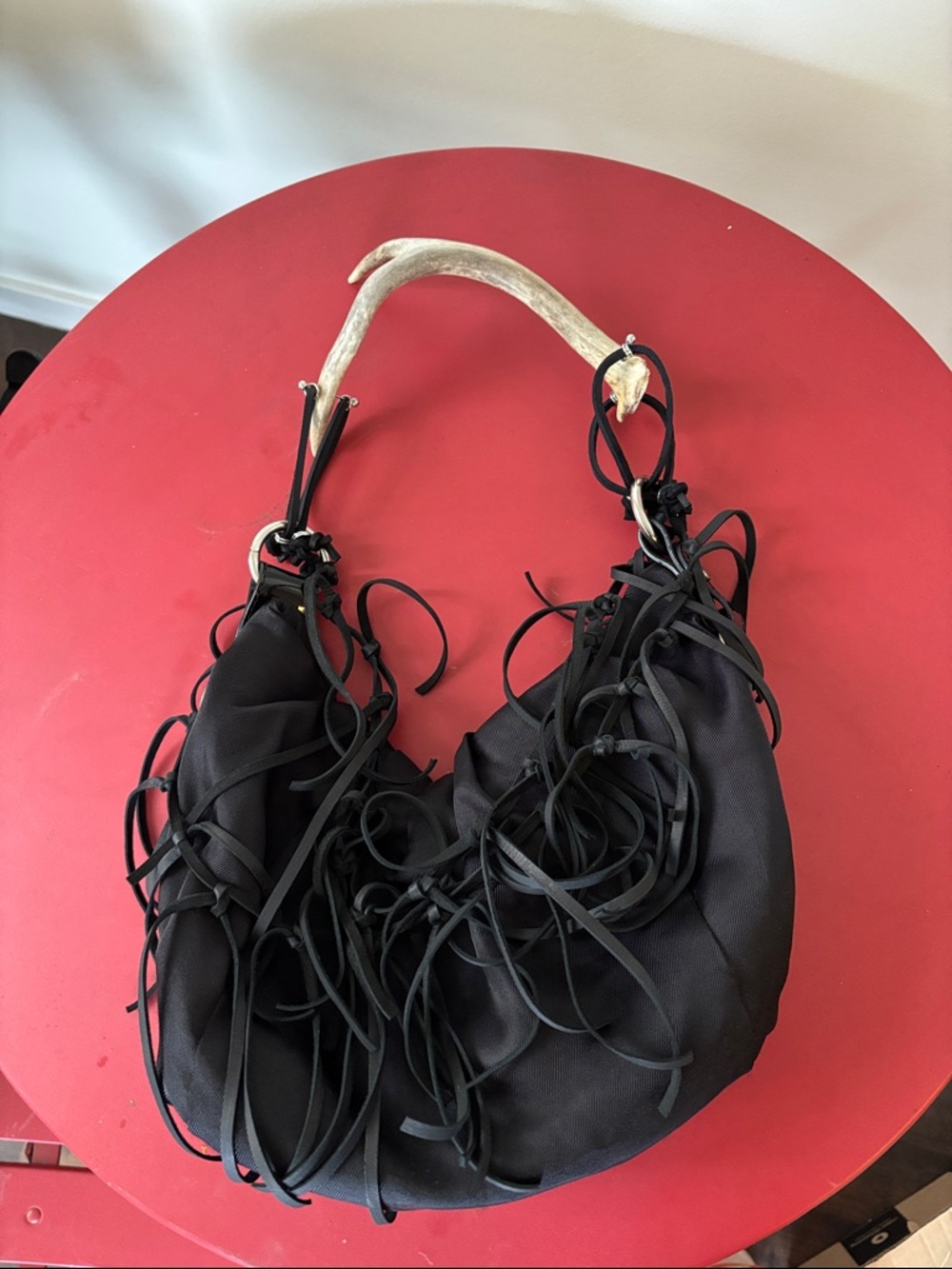 BRANDONCMAR / Simply Vera Vera Wang Upcycled Bag with Antler Handle